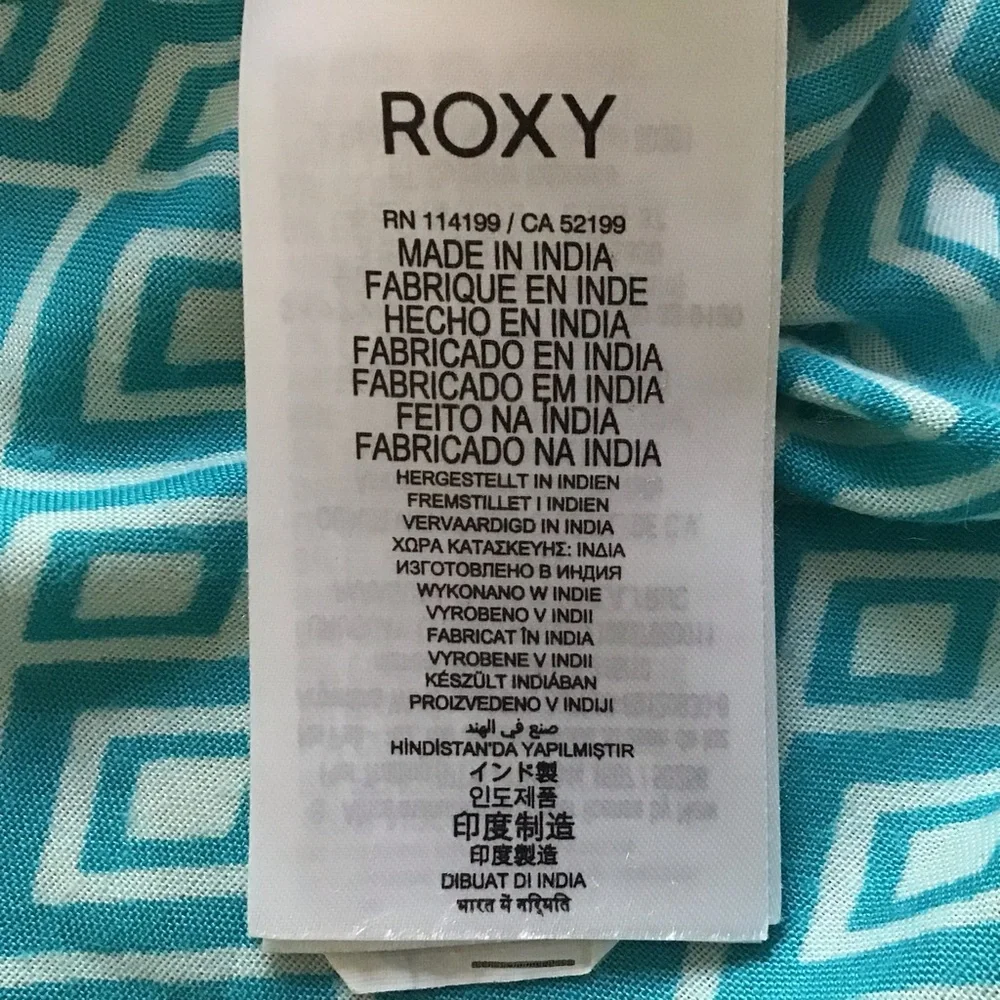 Roxy Teal Strapless Romper - Picture 7 of 8